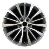 18x8 inch Lincoln MKX rim ALY10072. Machined charcoal rim offered at OEMwheels.forsale FA1Z1007B, FA1C1007B1A
