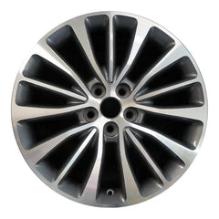 18x8 inch Lincoln MKX rim ALY10072. Machined charcoal rim offered at OEMwheels.forsale FA1Z1007B, FA1C1007B1A