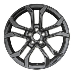 Front view of a Black 18" Ford Fusion wheel replacement 10120 replica rim kstz1007e
