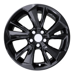 19-inch Honda Odyssey OEM wheel ALY10410U45. Black rim front view.