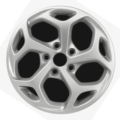 18-inch Chrysler Pacifica OEM wheel ALY02017U20. Silver rim front view.