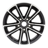 Front view of the 17-inch machined black Dodge Grand Journey wheel replacement 2020-2021 replica rim ALY02399U90N