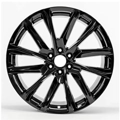 Front view of the 22-inch Black Cadillac Escalade wheel replacement 2021-2023 replica rim ALY04875U45N