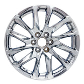 Front view of the 22-inch Chrome Cadillac Escalade wheel replacement 2021-2023 replica rim ALY04875U85N