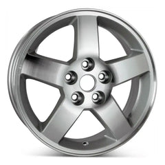 Angle view of the 16x6" Pontiac G5 wheel replacement 2007-2010 replica rim ALY05269U10N, 9596346