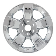 Front view of the 20" Chrome Chevy Silverado wheel replacement 2014-2020 replica rim ALY05651U85N