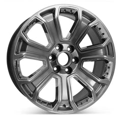 Angle view of the 22x9" GM Trucks wheel replacement 2015-2020 replica rim ALY05660U78N, 19301190