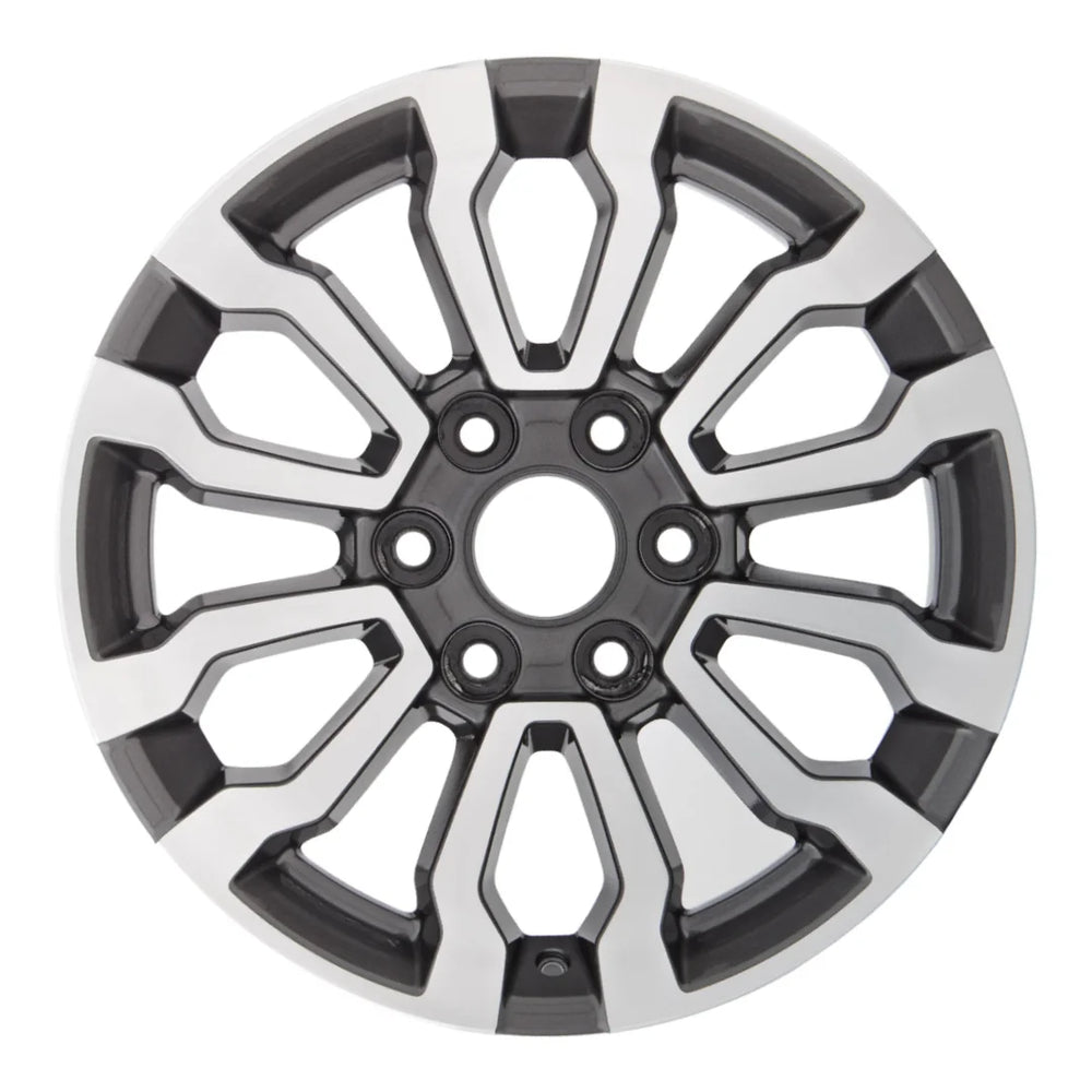 Front view of the 18 GMC Trucks wheel replacement 2019-2022 machined charcoal replica rim ALY05909U30N