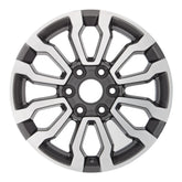 Front view of the 18 GMC Trucks wheel replacement 2019-2022 machined charcoal replica rim ALY05909U30N