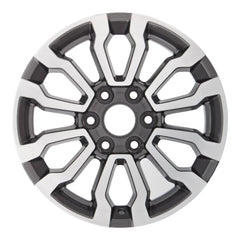 Front view of the 18 GMC Trucks wheel replacement 2019-2022 machined charcoal replica rim ALY05909U30N