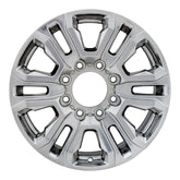 Front view of the 20" 2020-2023 Chevy Silverado 2500, 3500 wheel replacement 5957. Replica rim 84604600