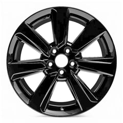 20-inch Honda Pilot OEM wheel ALY60316U45. Black rim front view.