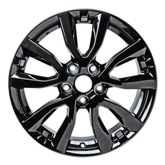 Front view of a 17x7 Black Nissan Rogue replica wheel replacement 62746U45 part 403006FL1A