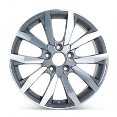 Front view of the 17x7" Honda Civic wheel replacement 2009-2011 replica rim ALY63996U45N, part 42700SNXA71, 42700SNXA72