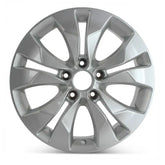 Front view of a 17 Honda CRV wheel replacement 2012-2014 replica rim ALY64040U20N part 42700T0AA81