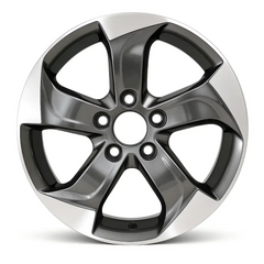 17-inch Honda HRV OEM wheel ALY64075U35. Charcoal rim front view.