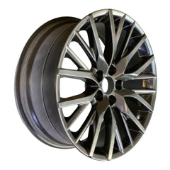 Angle view of the 20x8 Hypersilver 2016-2022 Lexus RX replica rim ALY74339U78N. Wheel replacement part 4261A0E110