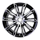 Front view of the 19x8 Machined Black 2018-2021 Toyota Avalon replica rim ALY75234U45N. Wheel replacement part 4261107160