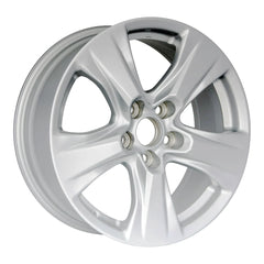 Angle view of the 17x7 Gray 2019-2023 Toyota Rav4 replica rim ALY75240U20N. Wheel replacement part 4261142810