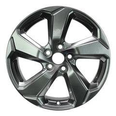Front view of the 18x7 Hypersilver 2019-2021 Toyota Rav4 replica rim ALY75242U78N. Wheel replacement part 4261A42150