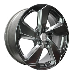 Angle view of the 18x7 Hypersilver 2019-2021 Toyota Rav4 replica rim ALY75242U78N. Wheel replacement part 4261A42150