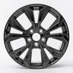 Front view of the 18x7 Black 2022-2023 Toyota Rav4 replica rim ALY75279U45N. Wheel replacement part 4261a0r160