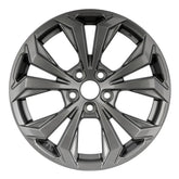 Front view of the 18x7 Gray 2022-2023 Toyota Rav4 replica rim ALY75279U35N. Wheel replacement part 4261A0R150