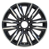 Front view of a 20x9 Gunmetal Polished wheel replacement for Chevy Truck replica rim 9510950
