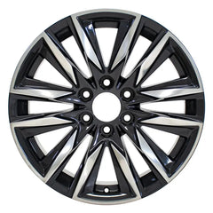 Front view of a 20x9 Gunmetal Polished wheel replacement for Chevy Truck replica rim 9510950