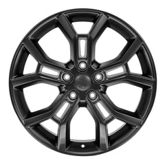 Front view of a 20x8.5 Black wheel replacement for Chrysler Pacifica replica rim 9511428