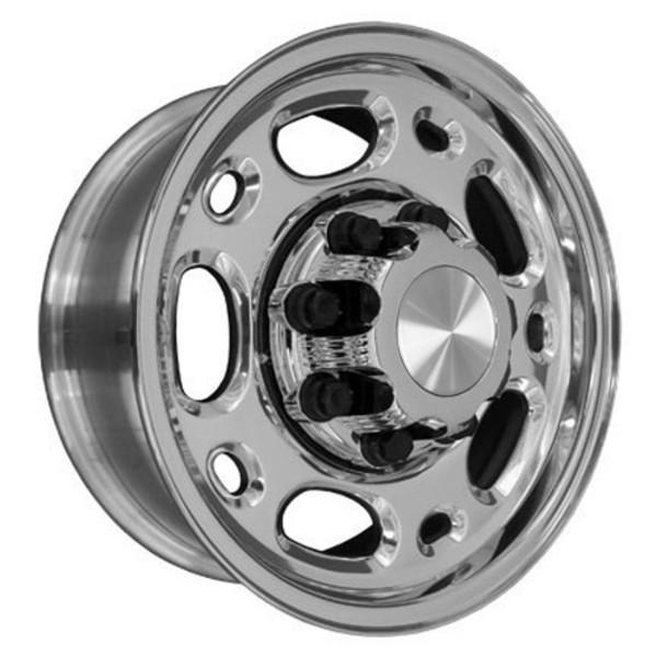16" Polished wheel replacement for Chevy C3500 1988-2000. Replica Rim 6710193