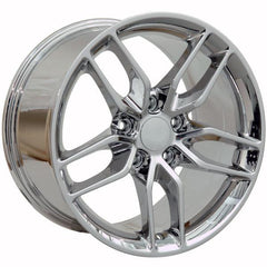 17" Chrome wheel replacement for Chevy Corvette 1988-1996. Replica Rim 9507534