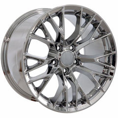 18" Chrome wheel replacement for Chevy Corvette 1988-2004. Replica Rim 9506441