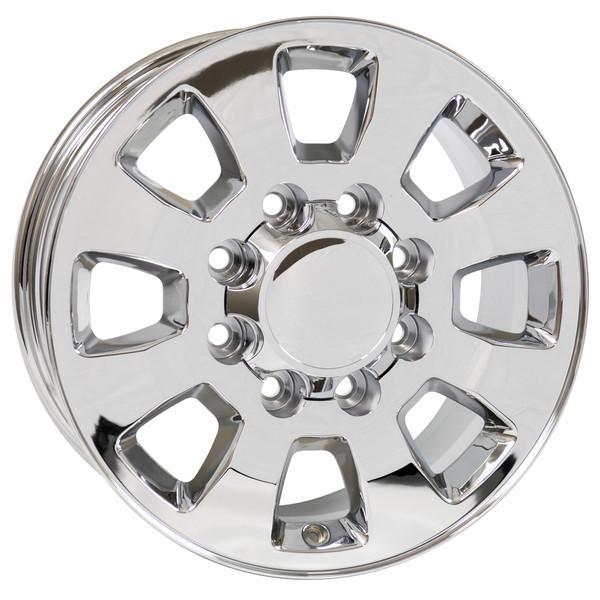 18" Chrome wheel replacement for GMC Sierra 3500 2011-2017. Replica Rim 9504052