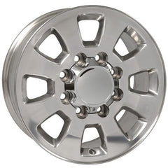 18" Polished wheel replacement for GMC Sierra 3500 2011-2017. Replica Rim 9504054