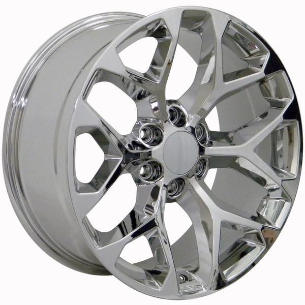 20" Chrome wheel replacement for Chevy C2500 1988-2000. Replica Rim 9506479
