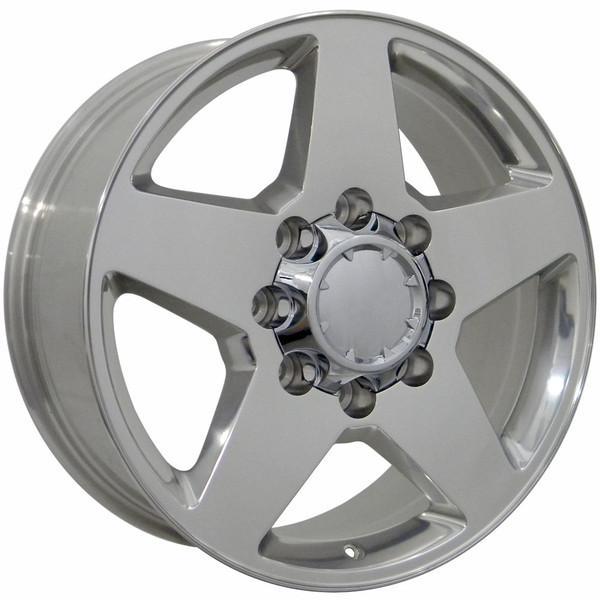 20" Polished wheel replacement for GMC Sierra 3500 2011-2017. Replica Rim 9451932