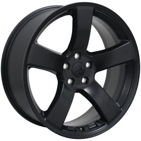 20" Satin Black wheel replacement for Dodge Challenger 2009-2017. Replica Rim 9472107