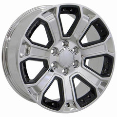 22" Chrome wheel replacement for Chevy C2500 1988-2000. Replica Rim 9506447