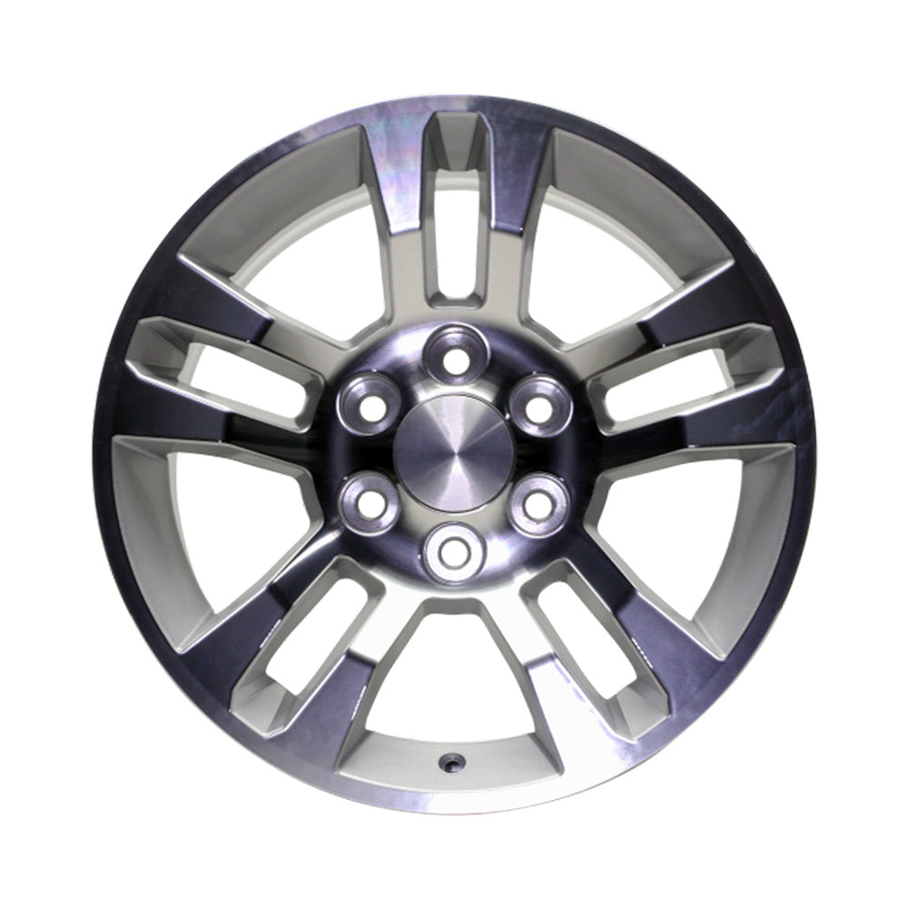 Front view of the 18x8.5" Chevy Trucks wheel replacement 2014-2020 replica rim ALY05646U10N, 20937769