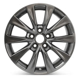 Front view of the 17x7" Toyota Camry wheel replacement 2015-2017 replica rim ALY75170U77N, 4261A06040, 4261A06050