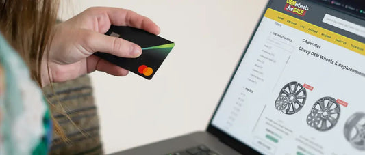 lady buying OEM Wheels For Sale online and what to know before purchase