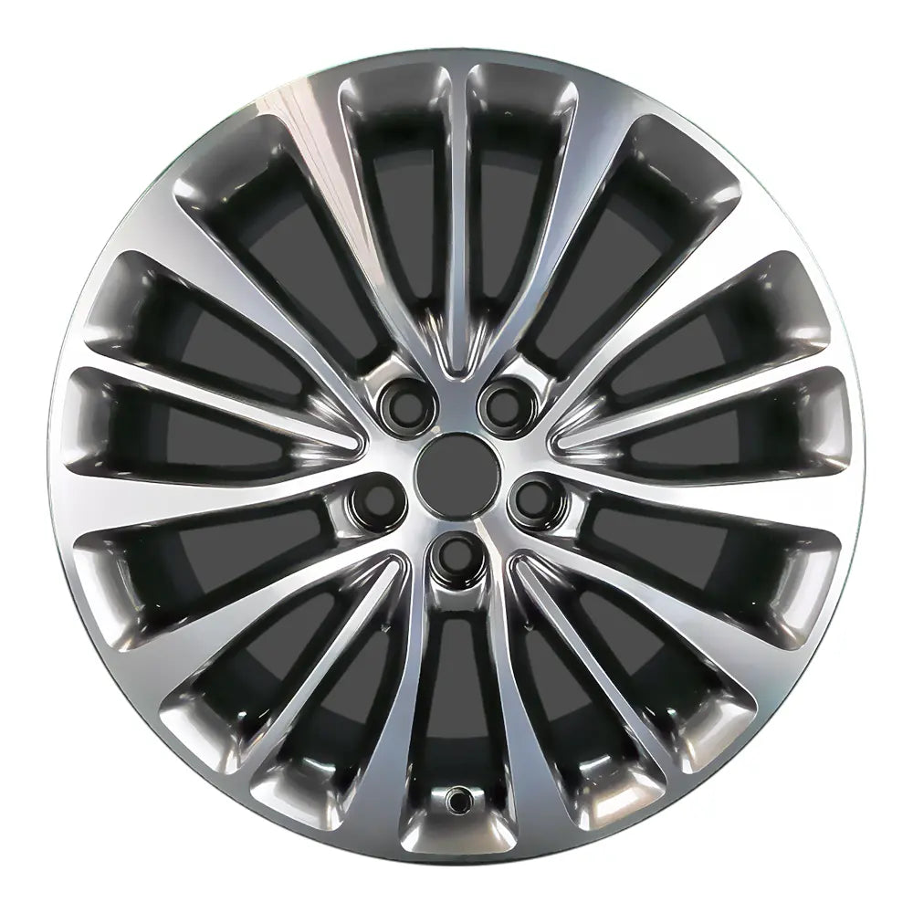 18x8 inch Lincoln MKX rim ALY10072. machined hypersilver wheel at  OEMwheels.forsale FA1C1007B1A, FA1Z1007B, 