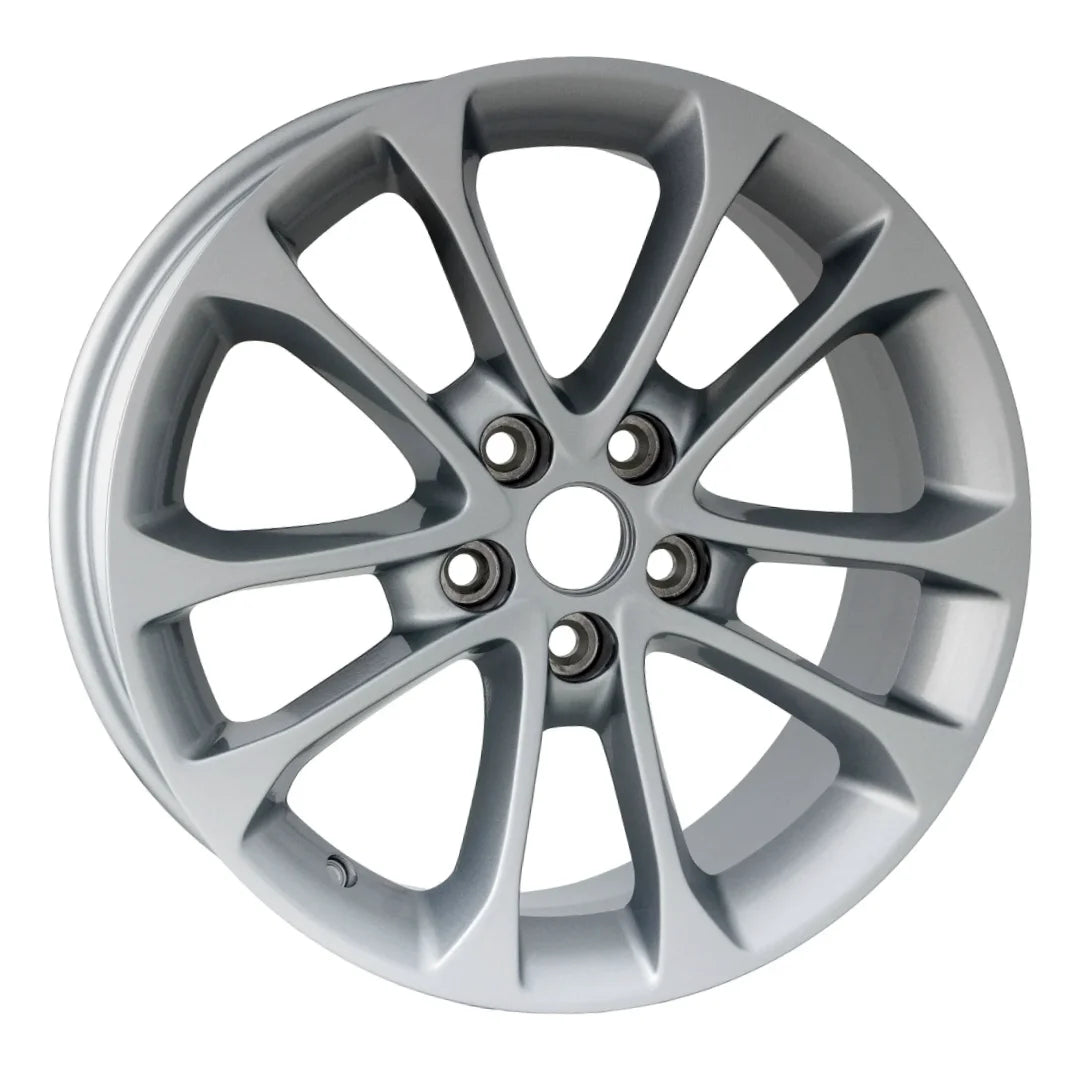 Angle view of the 17 Ford Fusion wheel replacement 2019-2020 replica rim ALY10205U20N