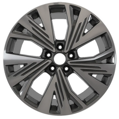 19-inch Audi Q4 OEM wheel ALY12122U35. Gray rim front view.