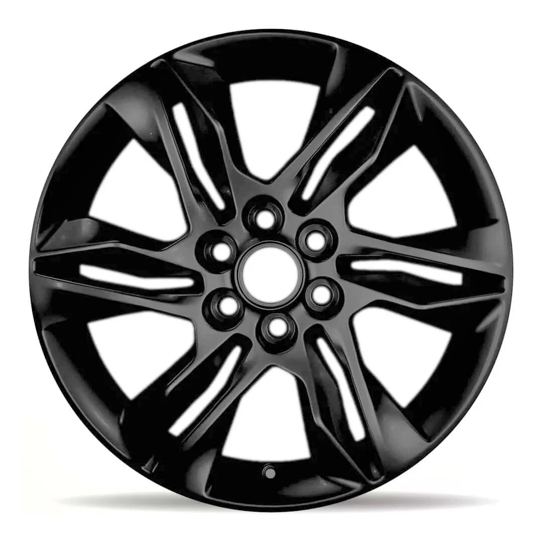 18-inch Chevy Blazer OEM wheel ALY14041U45. Black rim front view.
