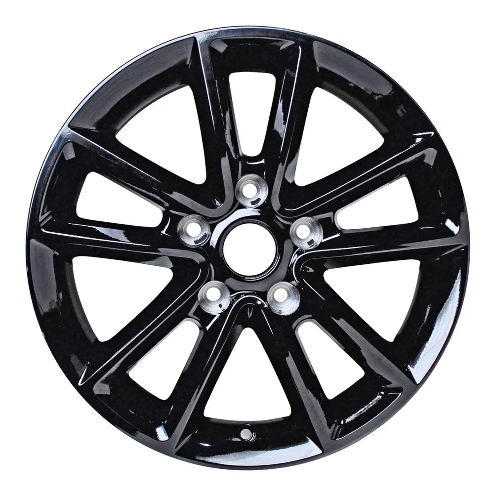 Front view of the 17-inch black Dodge Grand Journey wheel replacement 2020-2021 replica rim ALY02399U45N