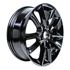 Angle view of the 17-inch black Dodge Grand Journey wheel replacement 2020-2021 replica rim ALY02399U45N