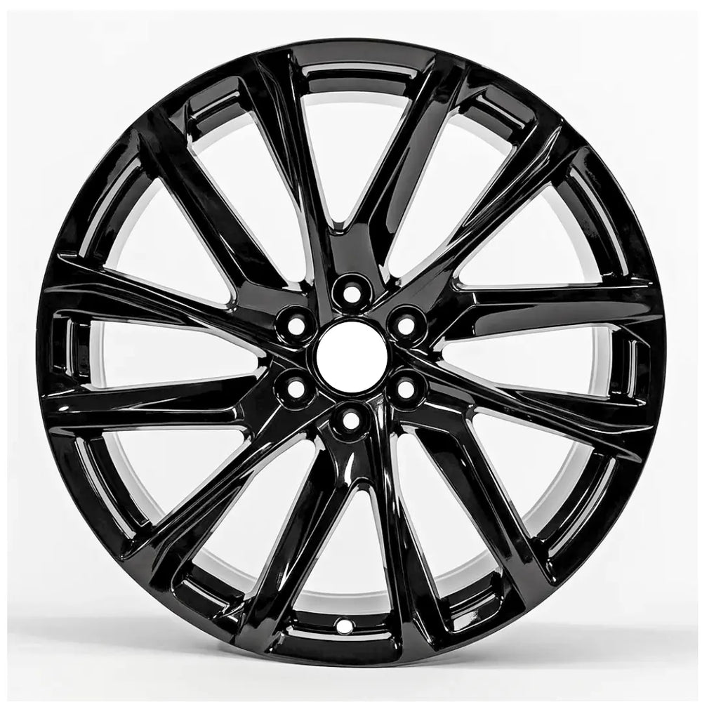 Front view of the 22-inch Black Cadillac Escalade wheel replacement 2021-2023 replica rim ALY04875U45N