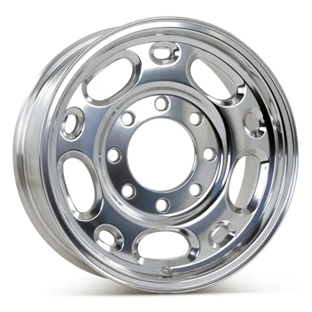 Angle view of a 16" Chevy Silverado 2500 3500 wheel replacement 1999-2010 replica rim 12487570